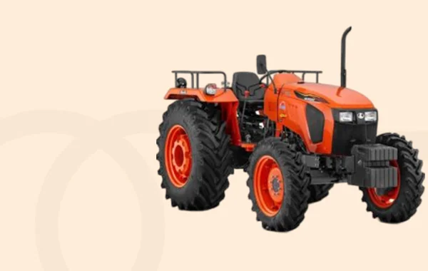Orange 4WD tractor